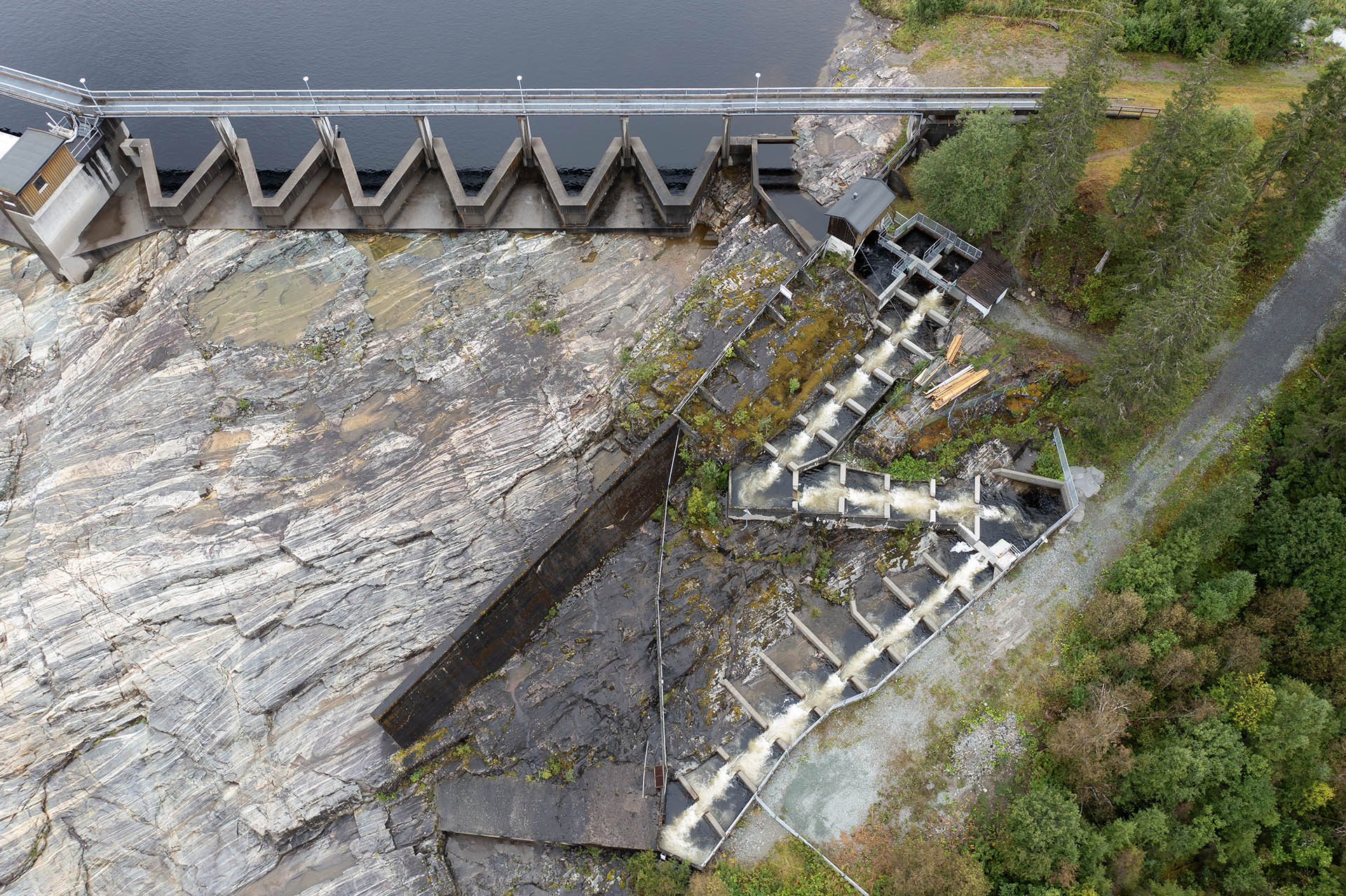 Laksetrapp Fiskumfoss
